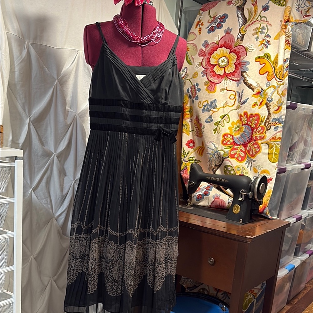 Elegant LOFT Black Strappy Sundress